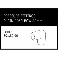 Marley Plain 90° Elbow 80mm - 801.80.90